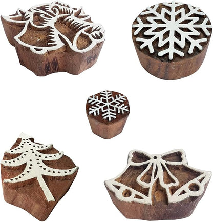 Royal Kraft Christmas Wooden Printing Stamps by RoyalKraft