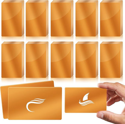 weparmeety 100 Pcs Metal Engraving Blanks Aluminum Sheet Laser Engraving by weparmeety