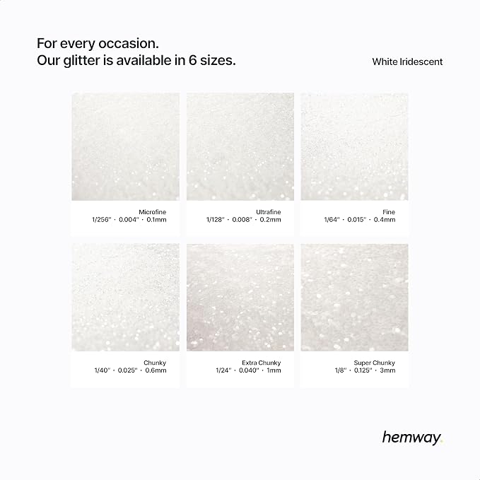 Hemway Polyurethane & Epoxy Resin Glitter 100g / 3.5oz Metallic Crystal Flake - Image 3
