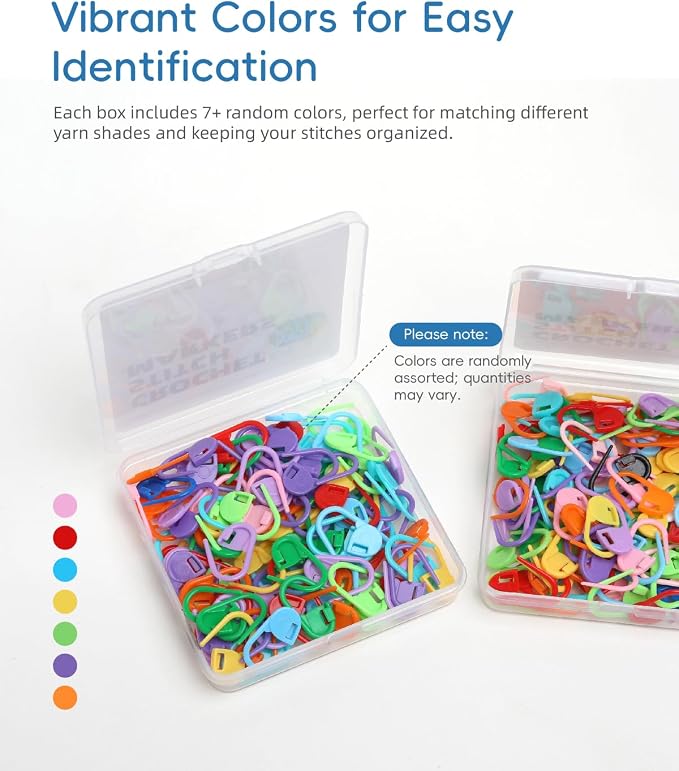 100PCS Crochet Stitch Markers by Flickzo – Locking Stitch Markers - Image 3