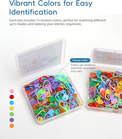 100PCS Crochet Stitch Markers by Flickzo – Locking Stitch Markers - Image 3