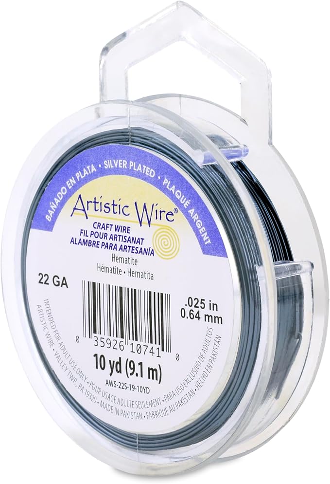 Artistic Wire, 22 Gauge Silver Plated Tarnish Resistant Colored Copper Craft by ArtisticWire
