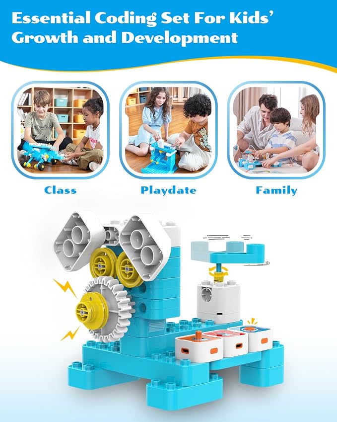 WhalesBot A7 36-in-1 Kids Coding & RC Robot Kit, 160+ Piece Educational - Image 7