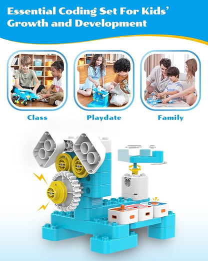 WhalesBot A7 36-in-1 Kids Coding & RC Robot Kit, 160+ Piece Educational - Image 7