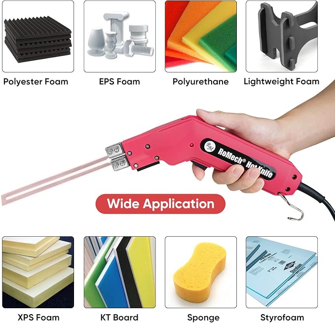 ROMECH Foam Cutter Pro Electric Hot Knife, 200W Styrofoam Cutting Tool Kit- - Image 3