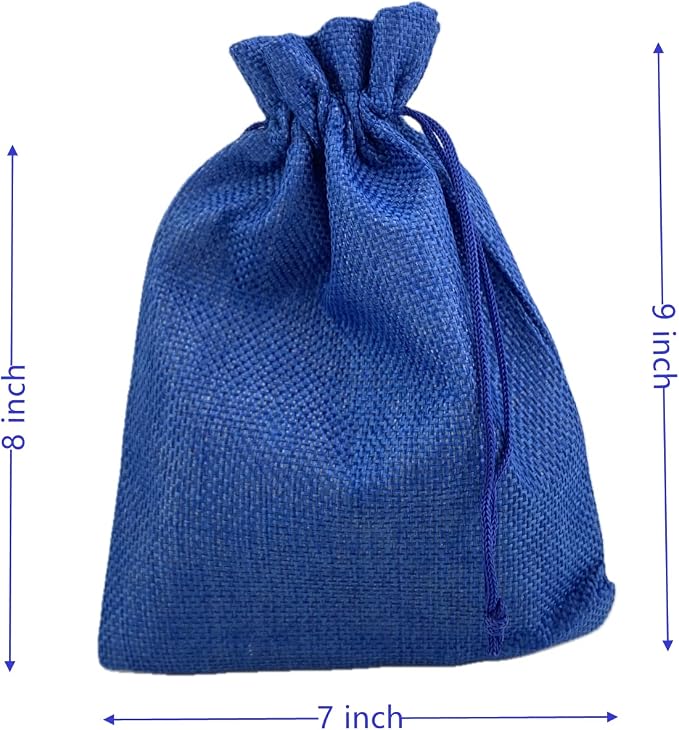 Palmhomee Pack of 25 Burlap Gift Bags - Image 2