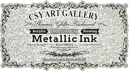 CSY Art Gallery Silver-White Calligraphy Inks - Image 2