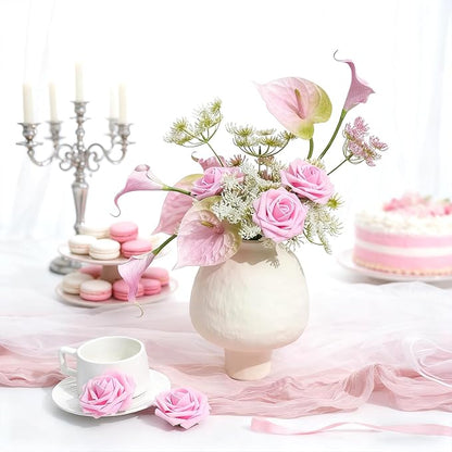Artificial Flowers Foam Fake Roses 25pcs Pink Roses - Image 5