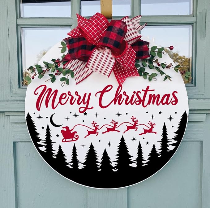 Christmas Stencils for Door Mats 12” Christmas Stencils for Crafts Reusable - Image 3