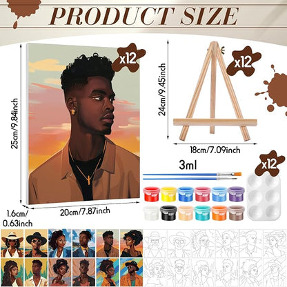 Zhanmai 12 Pack Pre Drawn Canvas - Image 2
