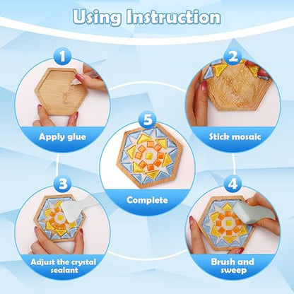 Mosaic Crystal Grout for Tiles Crafts–Handmade Mosaic Crystal Sealant & - Image 3