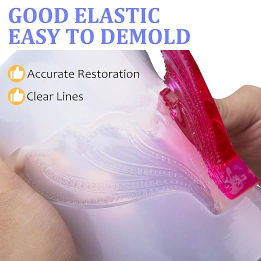 Silicone Mold Making Kit - 170oz Translucent Liquid Silicone Rubber 1:1 Mixing - Image 5