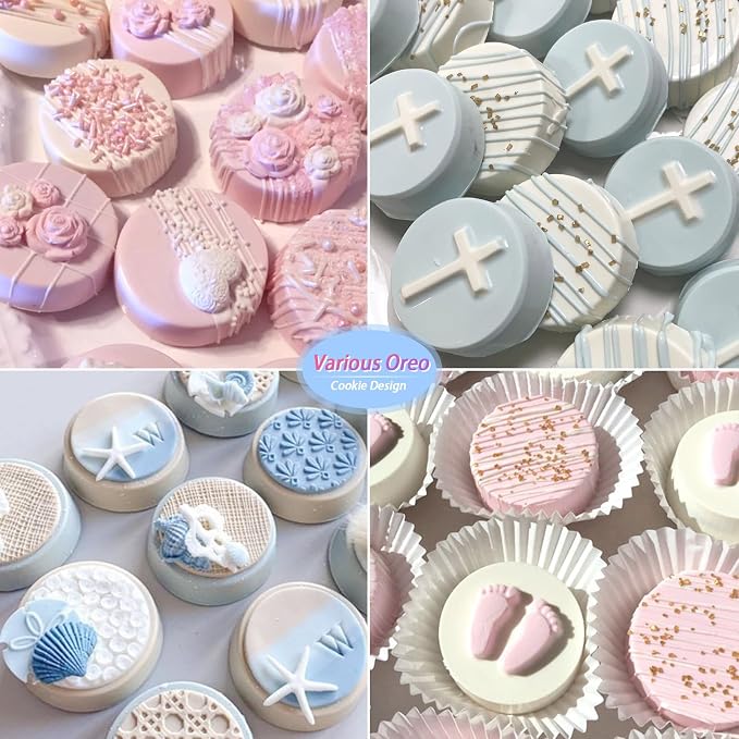 Sakolla 2 PCS Round Chocolate Cookie Molds, Cylinder Silicone Mold, Mini Soap - Image 5