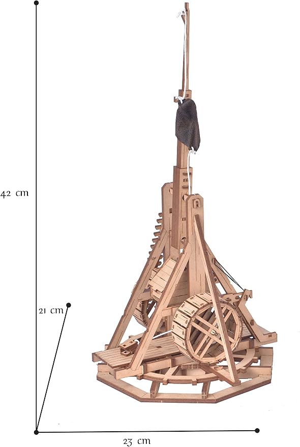 Trebuchet - Warwolf - 3D Wooden Puzzle - DIY Model Building Kit - Image 4