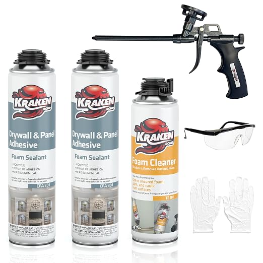 KRAKEN BOND Drywall & Panel Adhesive Foam by KRAKENBOND