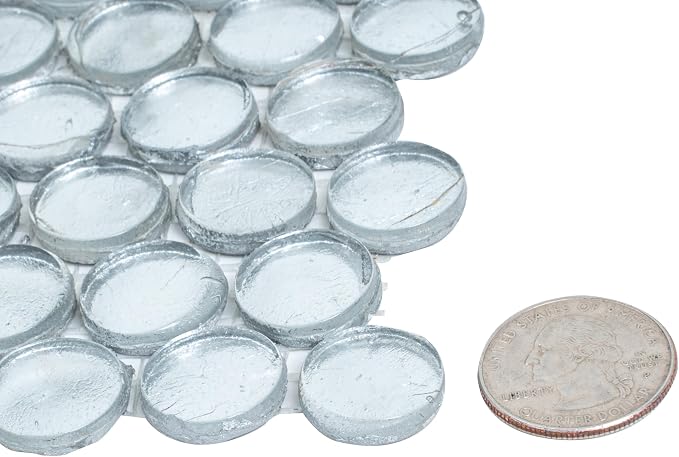 Glass Penny Round 1.03 sq ft/Piece Pack of 1, Kitchen Backsplash, Shower Walls - Image 5