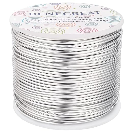 BENECREAT 15 Gauge 220Feet Soft Aluminum Wire Anodized Jewelry Craft Making by BENECREAT