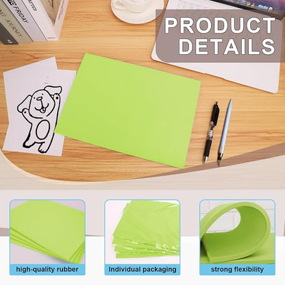 4 Pcs 8.5"x11" Rubber Carving Blocks, A4 Linoleum Blocks, Stamp Carving Blocks - Image 7