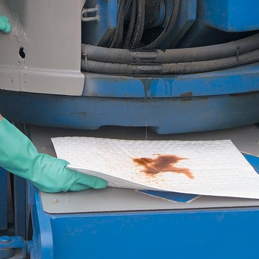PIG Oil Mat - Oil-Only Absorbent Mat Pad - 100 Pads per Bag - 15" x 20" Pad - - Image 3