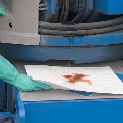 PIG Oil Mat - Oil-Only Absorbent Mat Pad - 100 Pads per Bag - 15" x 20" Pad - - Image 3