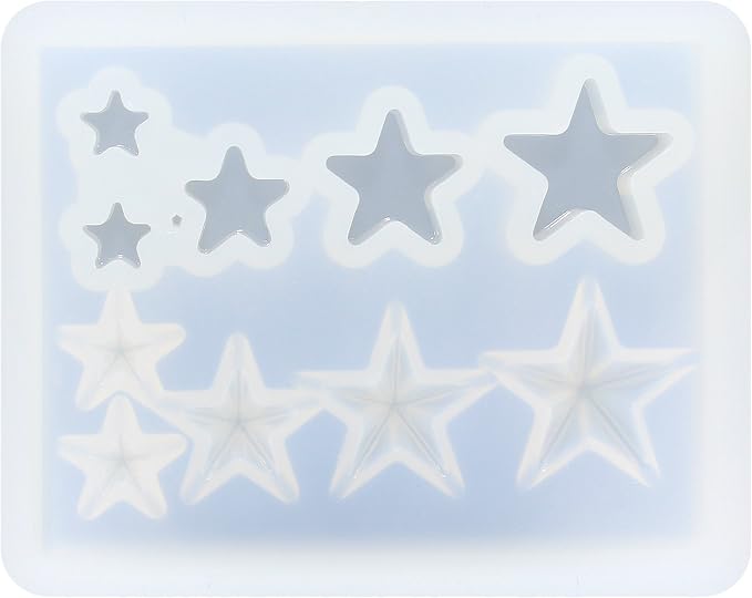 FUNSHOWCASE Mini Assorted Jewerly Stars Resin Epoxy Silicone Tiny Mold - Image 3