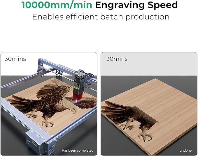 Creality Falcon 10W Laser Engraver Machine, 0.06mm High Precision Laser - Image 3
