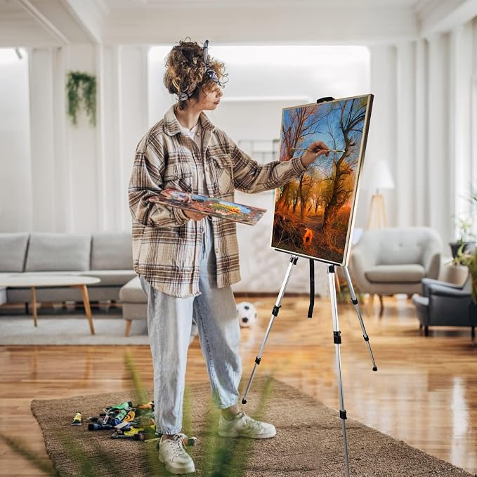 Art Artist Easel Stand for Painting, Portable Adjustable Easels for Painting - Image 2
