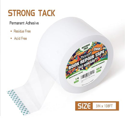Clear Book Repair Tape - Image 2