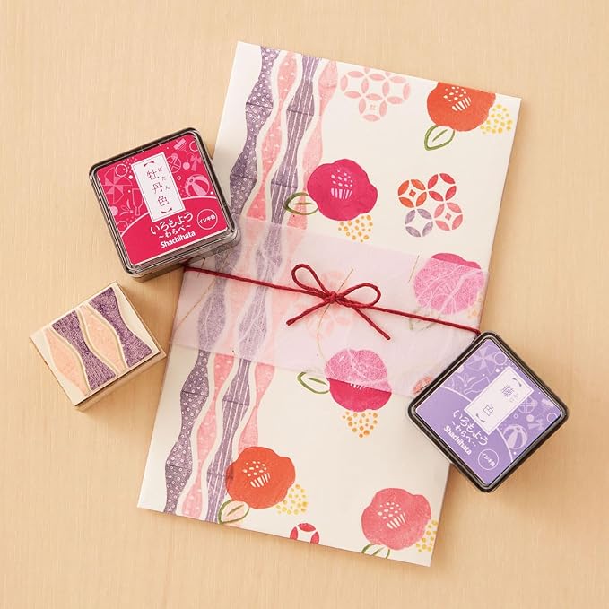 IROMOYO WARABE Stamp PAD, Small Traditional Japanese Ink Colour, Oil-Based Ink - Image 2