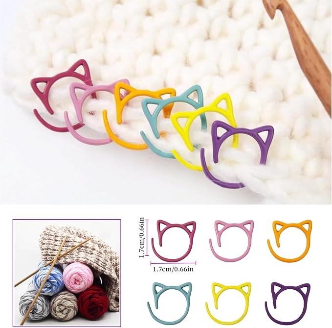Stitch Markers for Crocheting Cat Stitch Markers - Image 7