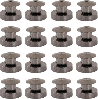 16 Pcs Magnetic Pin Backs - 10mm Locking Converters by Unknown