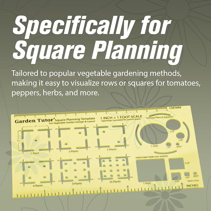 Garden Tutor Square Planning & Drafting Kit – Plan High-Yield Vegetable Gardens - Image 6