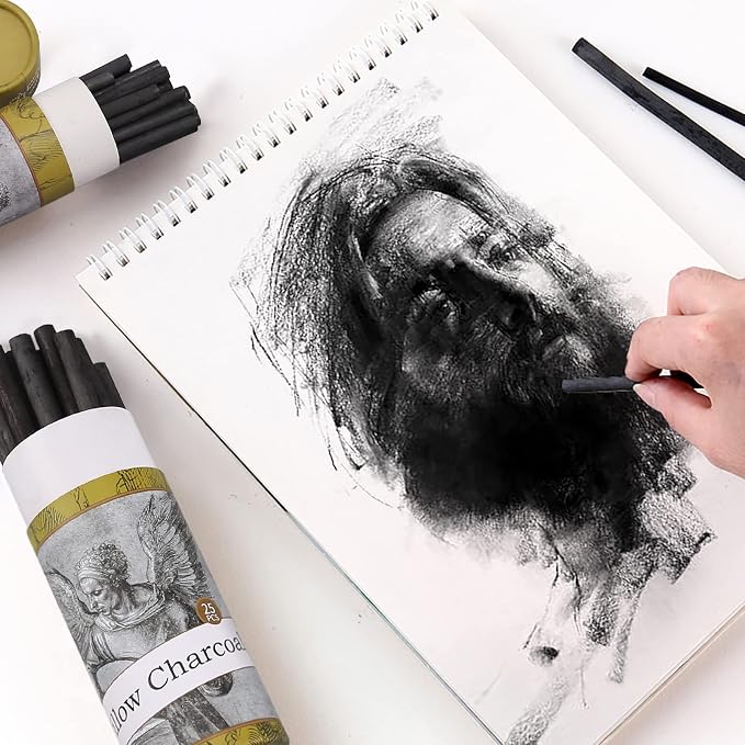LOONENG Willow Charcoal Sticks, Natural Willow Charcoal - Image 8