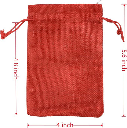 Palmhomee Pack of 25 Burlap Gift Bags - Image 3
