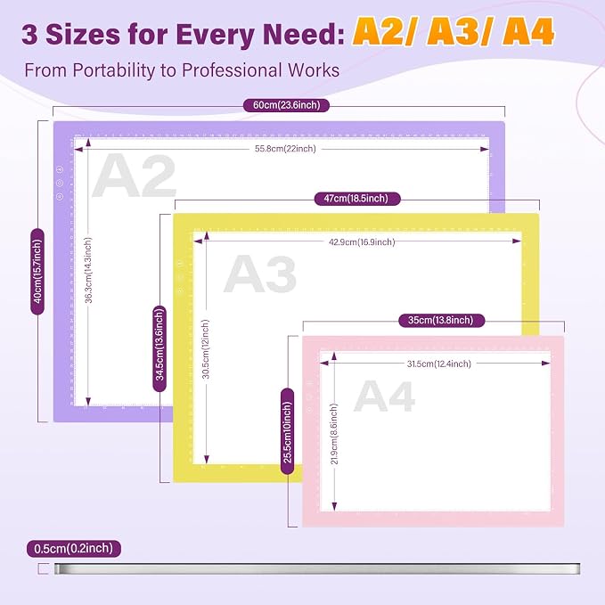 ZEXALIGHT A4 Light Box for Tracing, Light Pad for Diamond Painting - Image 4