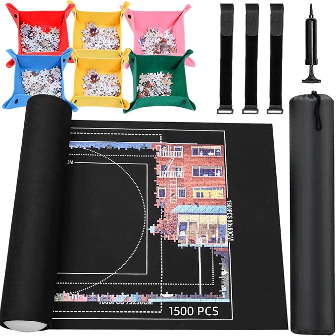 Jigsaw Puzzle Mat Roll Up by Lwoeo