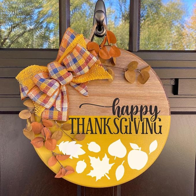 Fall Stencils Thanksgiving Stencils Autumn Hello Pumpkin Happy Harvest Stencil - Image 3
