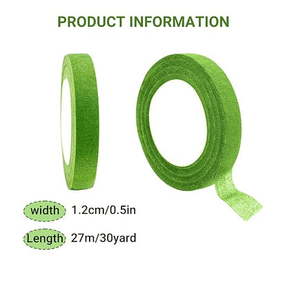 Max Shape 12 Rolls 1/2 Inch 30 Yard Floral Tapes - Image 2