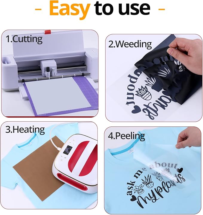 HTVRONT Black Heat Transfer Vinyl Bundle - Image 4