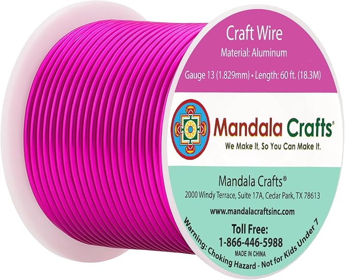 Mandala Crafts 13 Gauge Anodized Aluminum Craft Wire - Image 2
