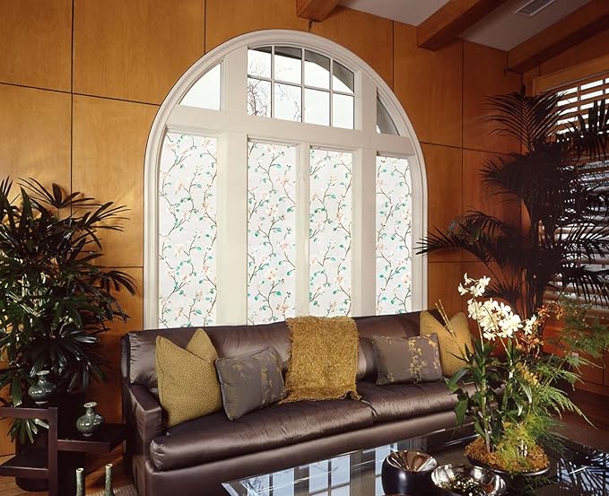 VSUDO Static Cling Decorative Window Privacy Film – Frosted Privacy Window Film - Image 3