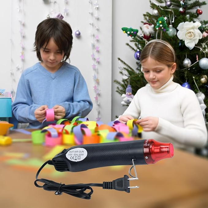 Heat Gun for Crafting, 110V 300W Handed Hot Air Gun, 3.28FT Ultra-Long Cable - Image 7