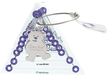 The Quilted Bear Triangle Quilting Templates – 8 Clear Non-Slip Acrylic Quilt - Image 4