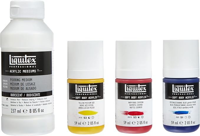 Liquitex Professional Iridescent Pouring Medium Set, Includes 3 x 2-oz Soft - Image 3