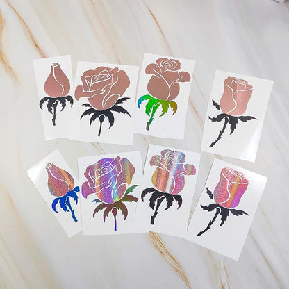 GIRAFVINYL Rose Gold Holographic Vinyl Permanent, Rose Gold Permanent Vinyl 6 - Image 7