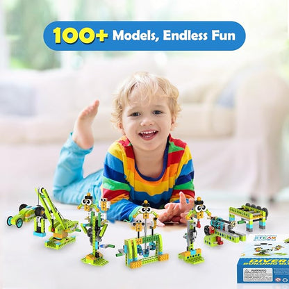 makerzoid Building Robot Kit, 370+ Educational DIY Building Blocks, 100+ Models - Image 2