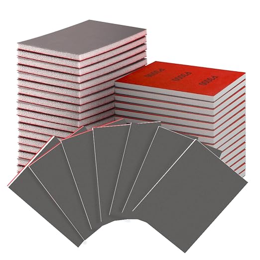30-Pcs 3x4 Inch 3000 Grit Sanding Sponge Set, Soft Foam Hand Sanding Blocks by Unknown