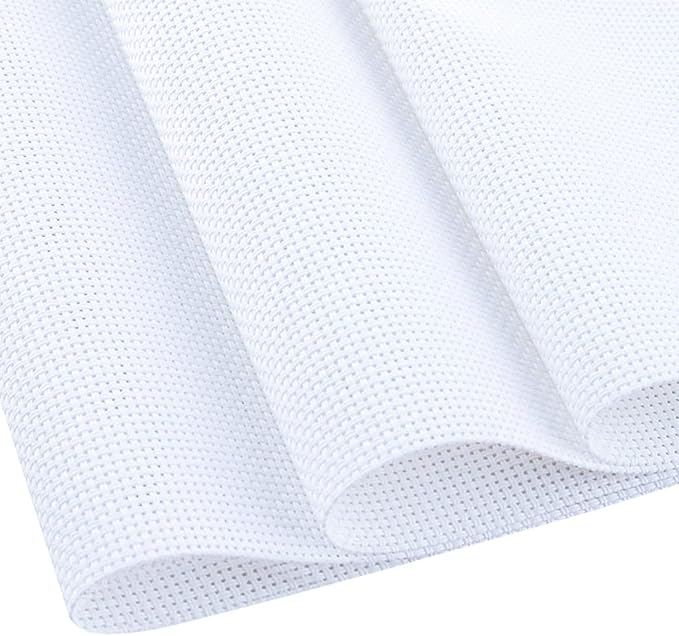 Cross Stitch Aida Fabric 14 Count, 59 by 39 Inch Large Size, Classic Reserve by MYFAMIREA