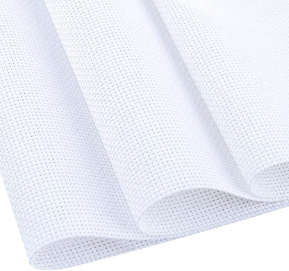 Cross Stitch Aida Fabric 14 Count, 59 by 39 Inch Large Size, Classic Reserve by MYFAMIREA