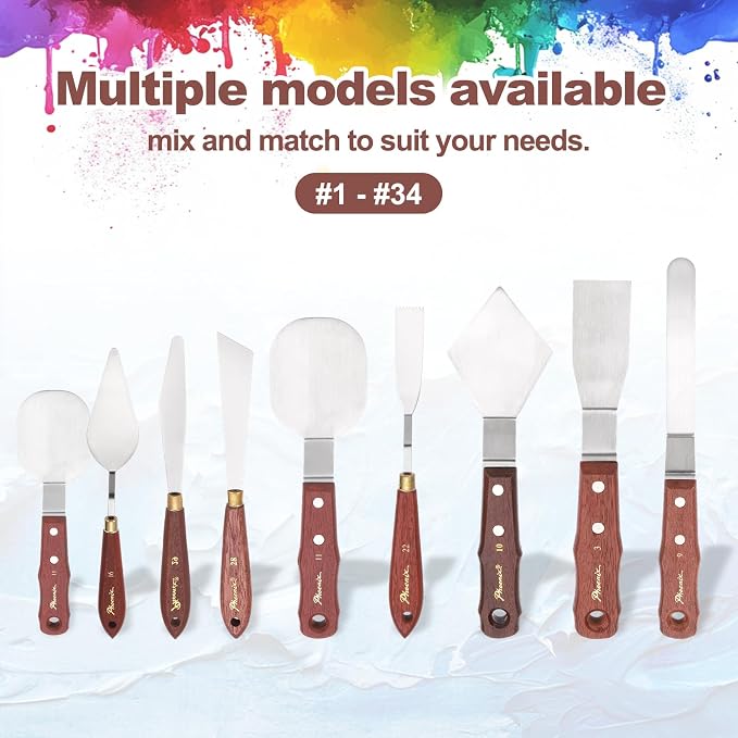 MECCANIXITY Pack of 1 Large Palette Knife No.11, 9.4" Long Palette Knives - Image 5